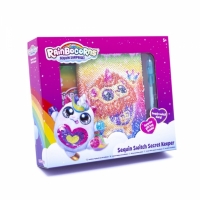 Jurnal cu paiete, set artizanat, Rainbocorn, 81-0001